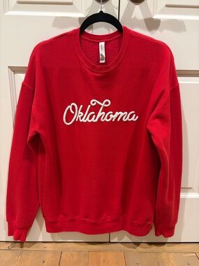 Bella + Canvas Red Fleece Sweatshirt